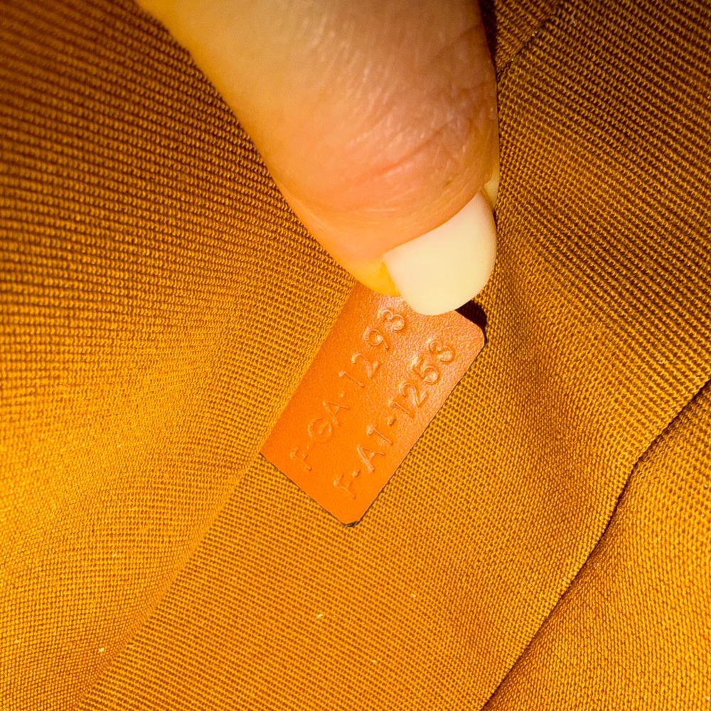 Celine Ava Shoulder Bag in Triomphe Canvas + Tan Calfskin NWT - Picture 14 of 15